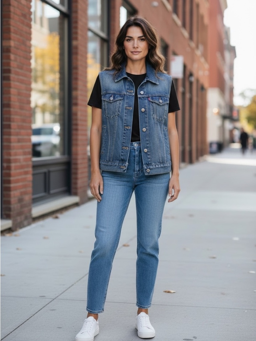 Levi’s Denim Vest, size X small, like new condition